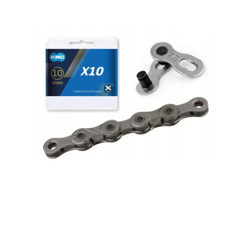 KMC Chain X10 114 links gray BOX szürke kerékpár alkatrész