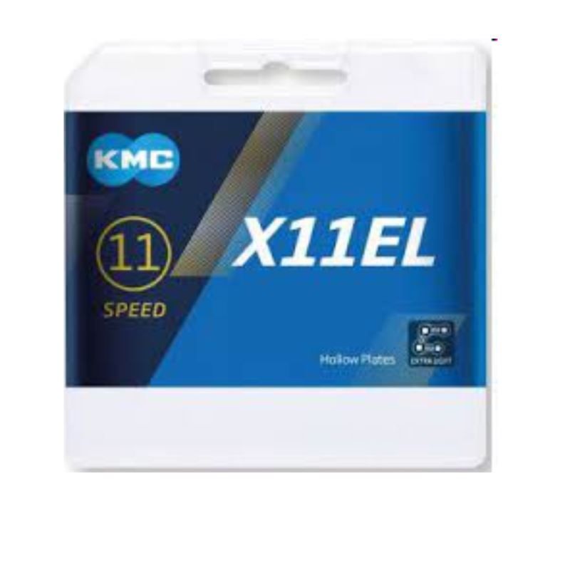 KMC Chain X11 EL 118 Links Silver Box szürke kerékpár alkatrész