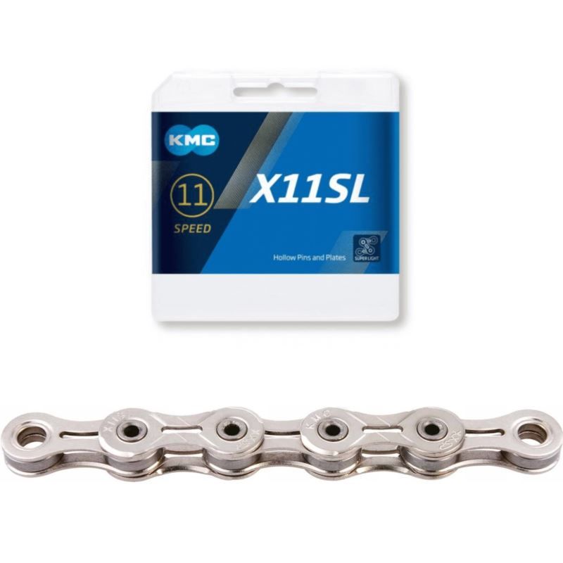 KMC Chain X11' SL 118 Links Silver Box szürke kerékpár alkatrész