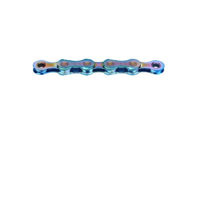 KMC Chain X12 126 Links Aurora and Box Wax kék kerékpár alkatrész