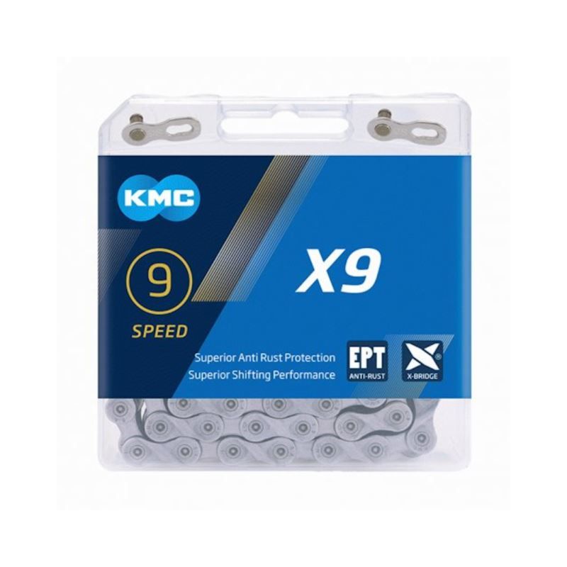 KMC Chain X9 114 Links EPT BOX kerékpár alkatrész