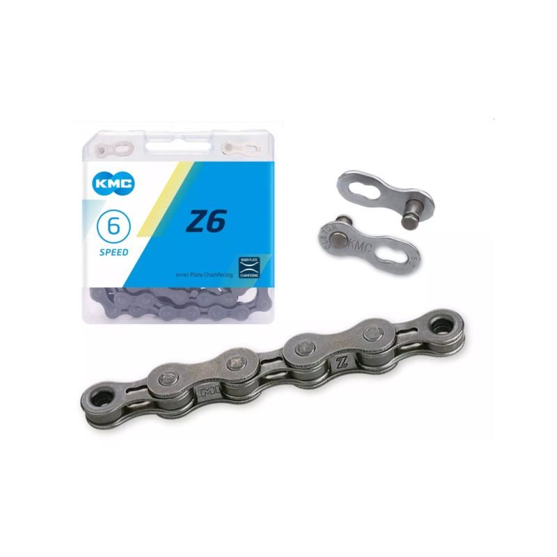 KMC Chain Z6 Gray 114g BOX szürke kerékpár alkatrész