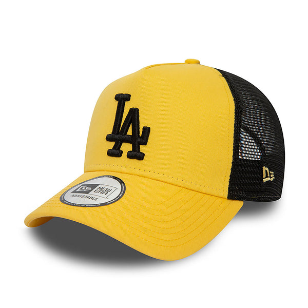 New Era LA Dodgers League Essential Yellow trucker sapka
