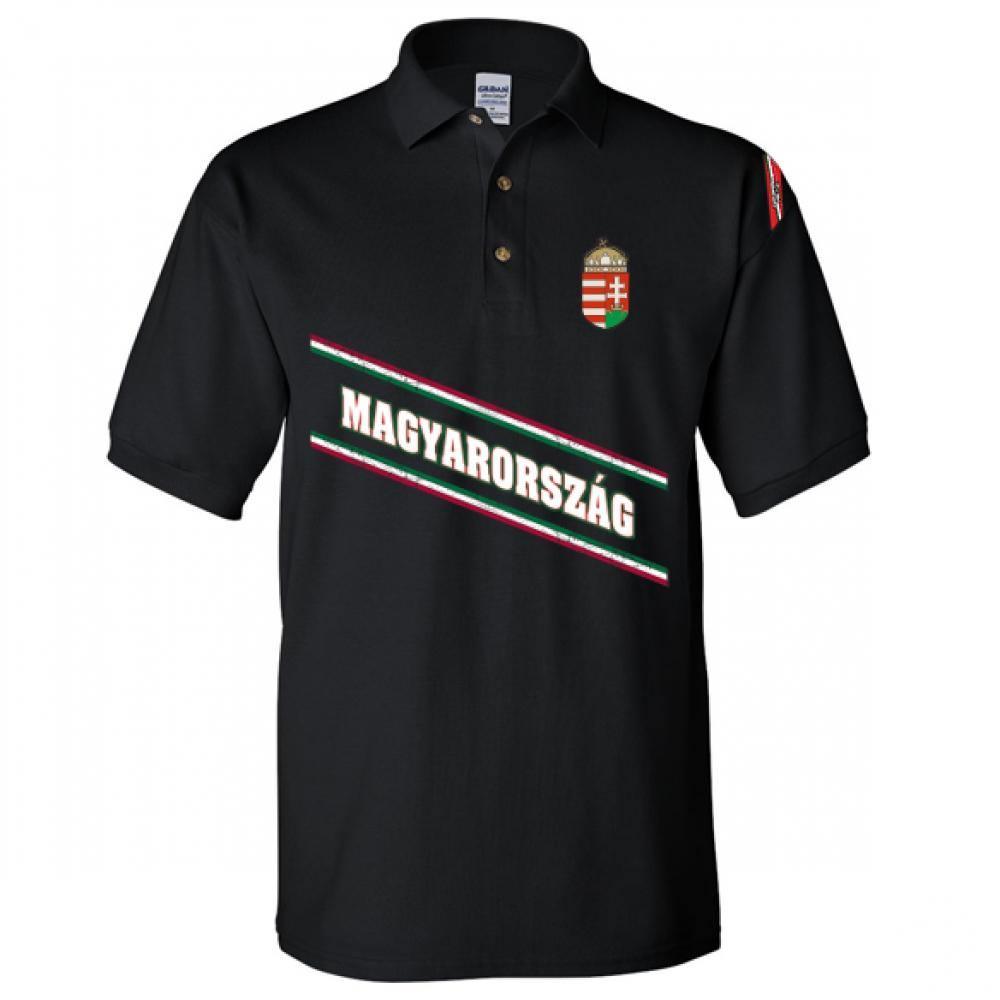 Magyarország fekete galléros póló - Sportmania.hu