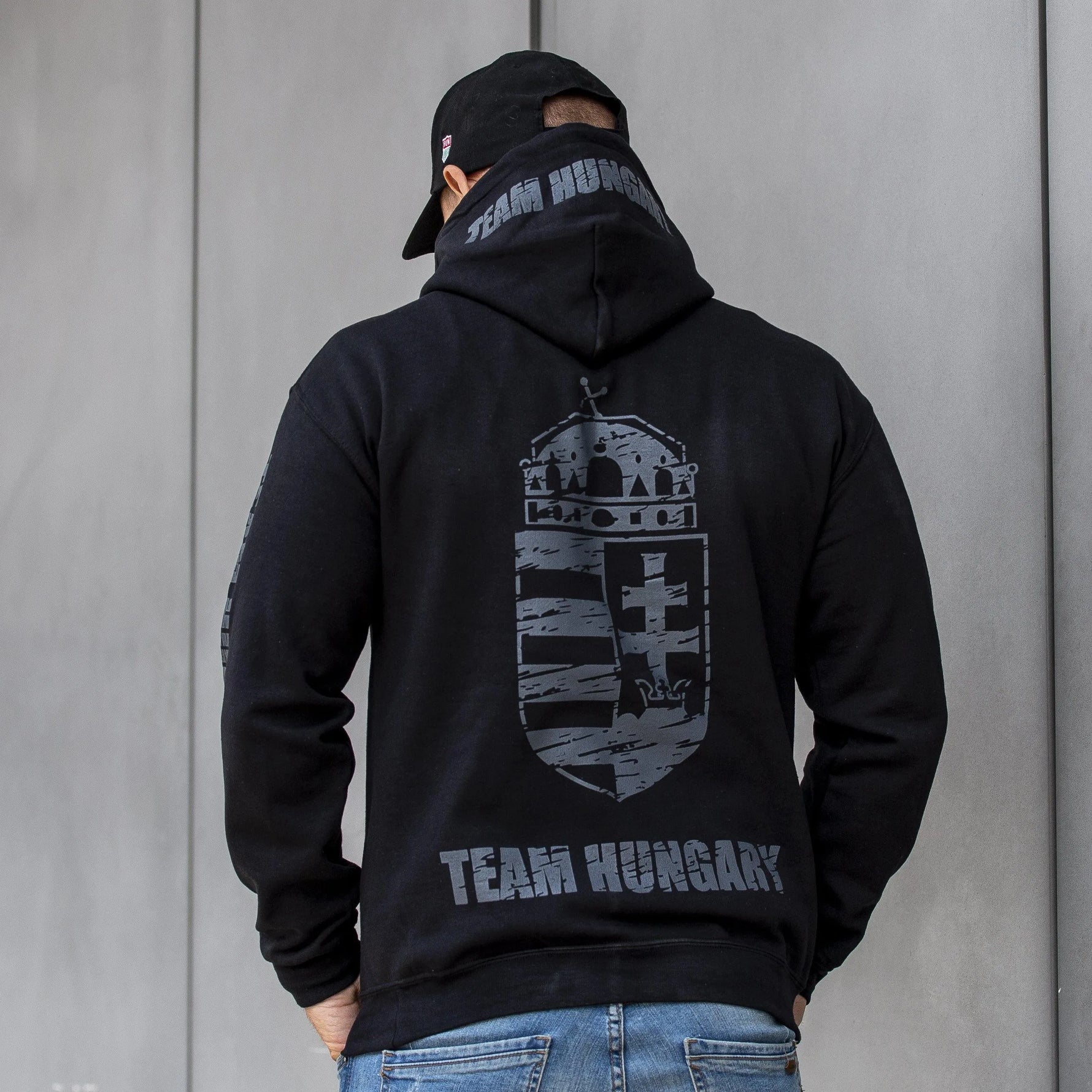 Magyarország fekete kapucnis pulóver - Sportmania.hu