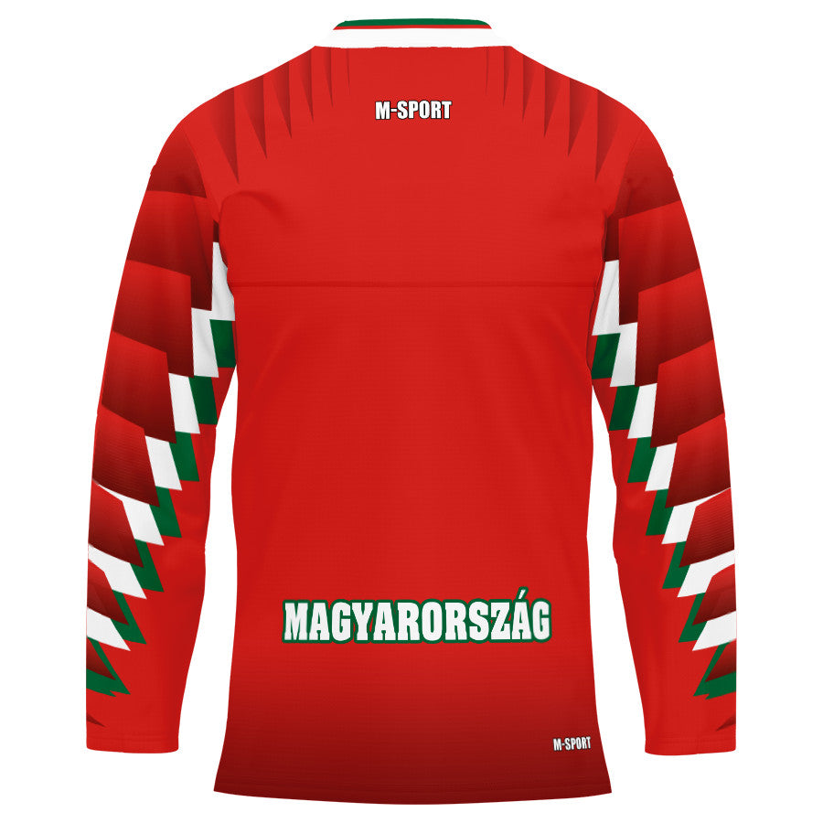 Magyarország hosszú ujjú szurkolói mez, piros - Sportmania.hu