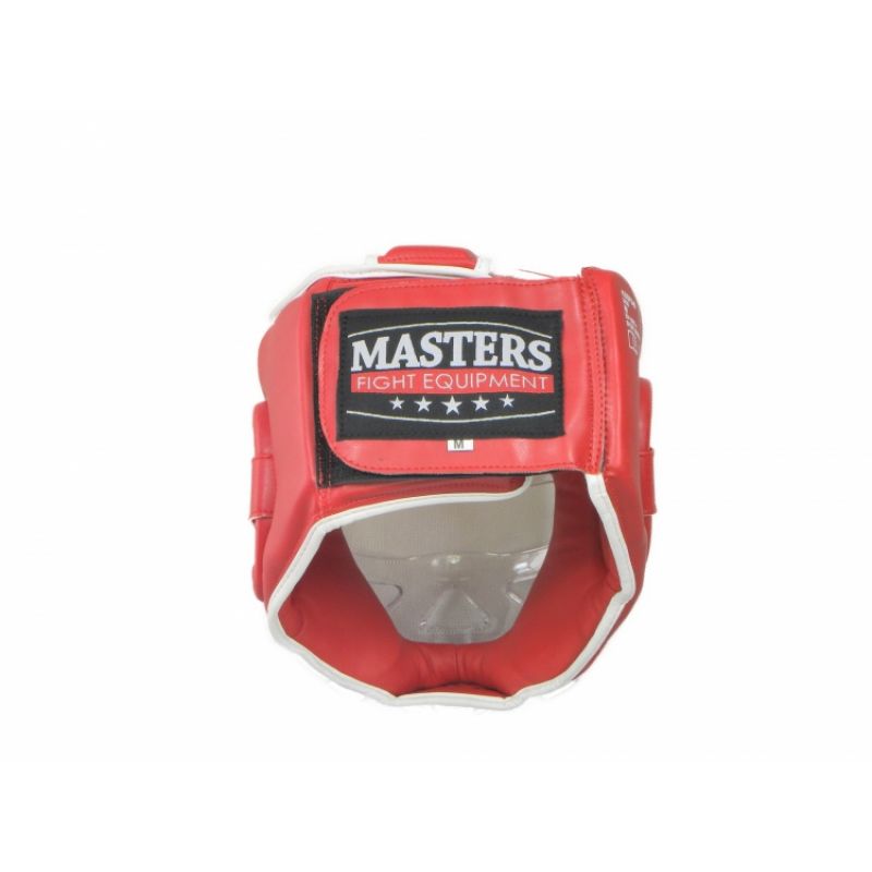 Masters Boxing Helmet with Mask KSSPU-M (WAKO APPROVED) védőfelszerelés, piros