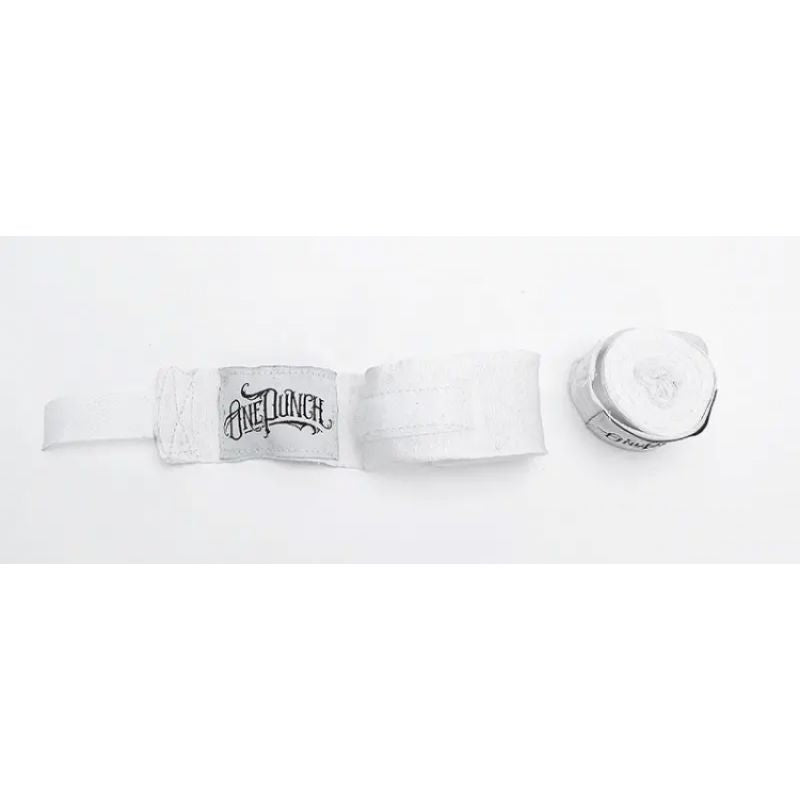 MASTERS FIGHT EQUIPMENT Elastic Boxing Hand Wraps “ONE PUNCH”, 3.5 fekete harcművészeti felszerelés 133256-OP01