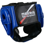 MASTERS FIGHT EQUIPMENT KSS-B-10 leather boxing helmet védőfelszerelés 02203-M