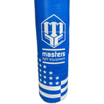 MASTERS FIGHT EQUIPMENT Leather punching bag 150/35 cm full WWS-STAR-1 NEW kék edzőfelszerelés 0442-STAR-102