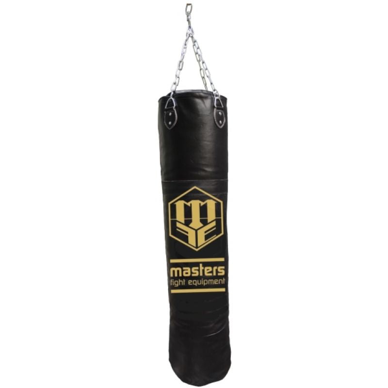 MASTERS FIGHT EQUIPMENT Leather punching bag 150/35 cm full WWS-STAR red piros edzőfelszerelés 0443-STAR02