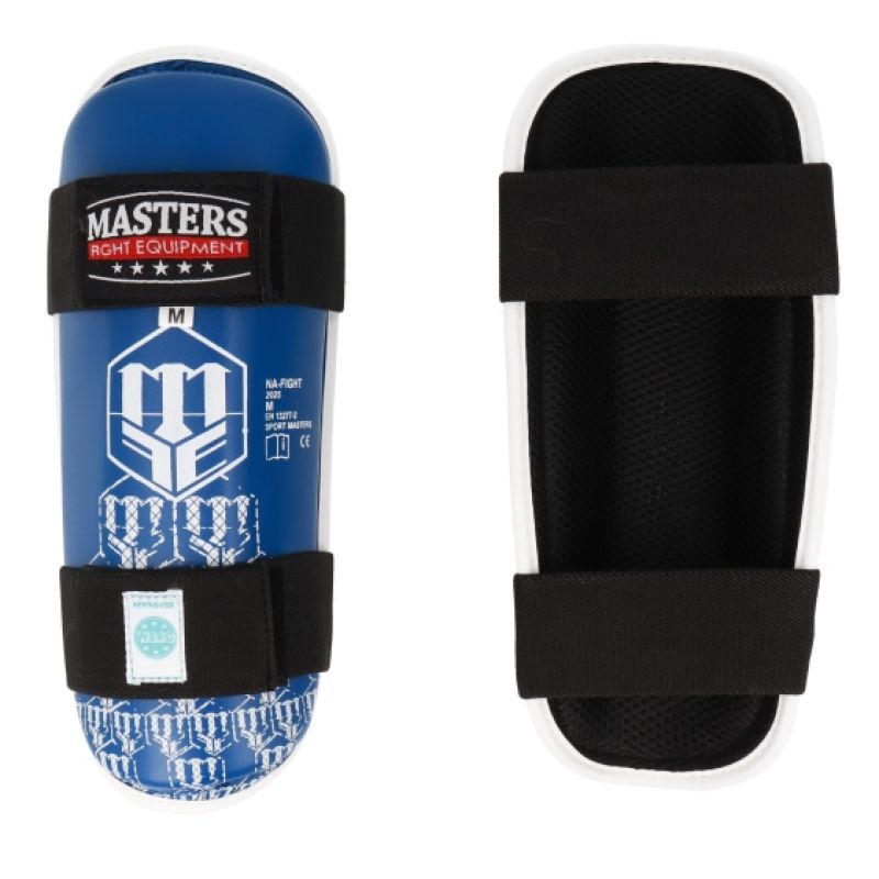 MASTERS FIGHT EQUIPMENT MASTERS NA-FIGHT shin guards (WAKO APPROVED) piros védőfelszerelés 03526-02M