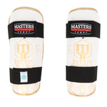 MASTERS FIGHT EQUIPMENT MASTERS NA-FIGHT shin guards (WAKO APPROVED) piros védőfelszerelés 03526-02M