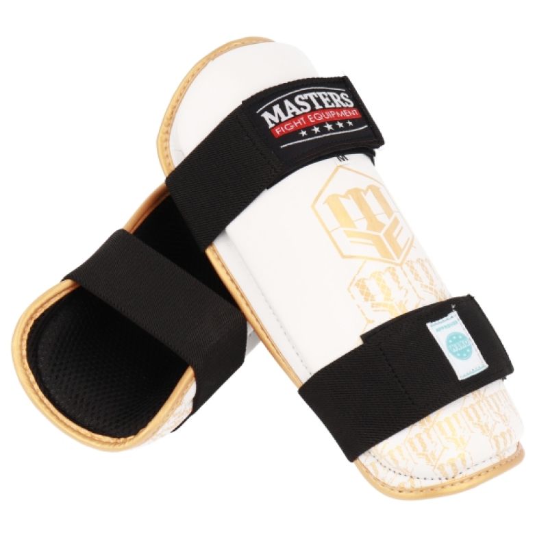 MASTERS FIGHT EQUIPMENT MASTERS NA-FIGHT shin guards (WAKO APPROVED) piros védőfelszerelés 03526-02M