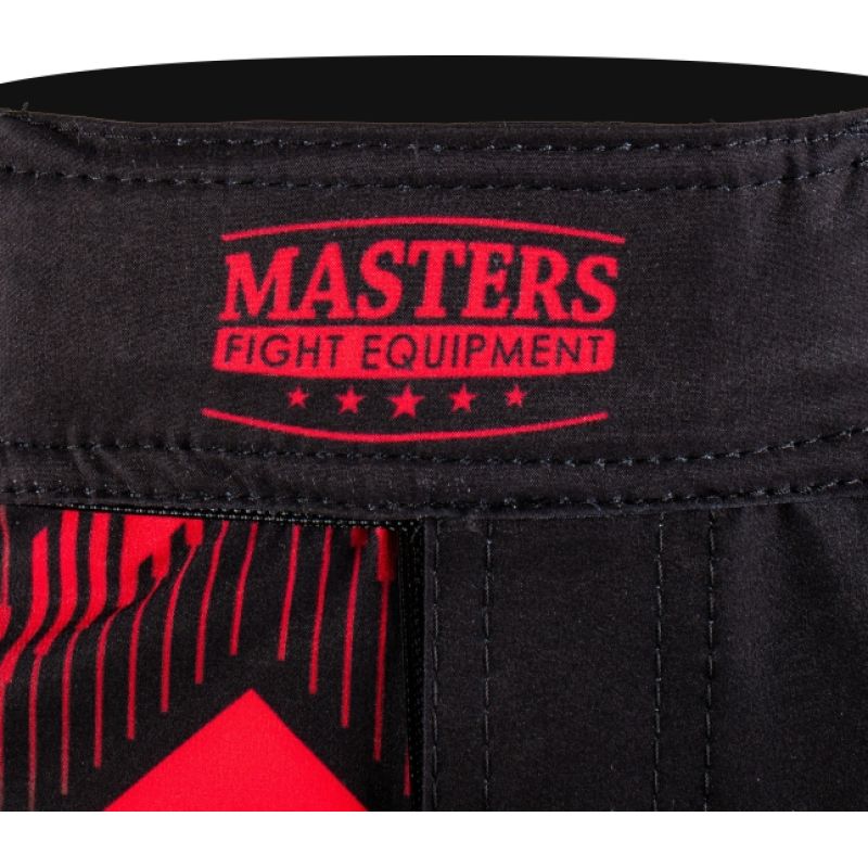 MASTERS FIGHT EQUIPMENT MASTERS PULSE SMMA-P MMA black and red piros rövidnadrág SMMA-P-0102-M