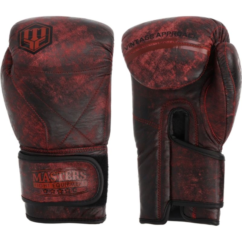 MASTERS FIGHT EQUIPMENT MASTERS RBT-MAROON Leather kesztyű 01348-12 boxkesztyű