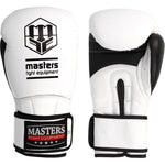 MASTERS FIGHT EQUIPMENT MASTERS RBT-PERFECT-GRIP Leather 12 oz fehér-fekete kesztyű 01587-12-0105 boxkesztyű