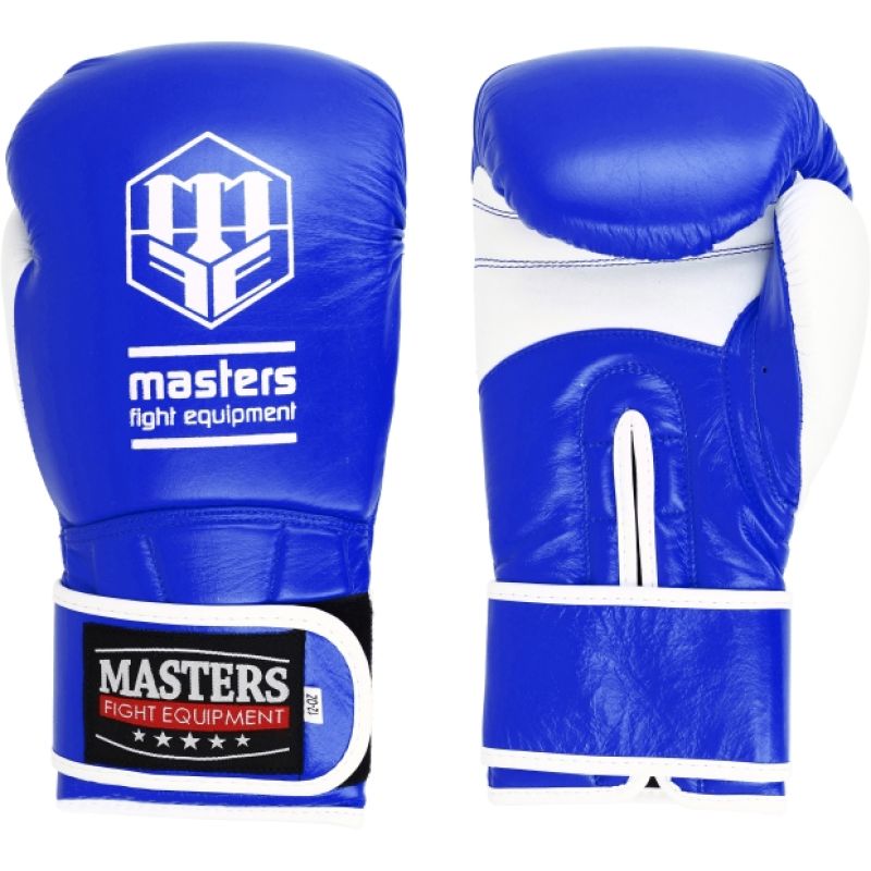 MASTERS FIGHT EQUIPMENT MASTERS RBT-PERFECT-GRIP Leather 12 oz fehér-fekete kesztyű 01587-12-0105 boxkesztyű