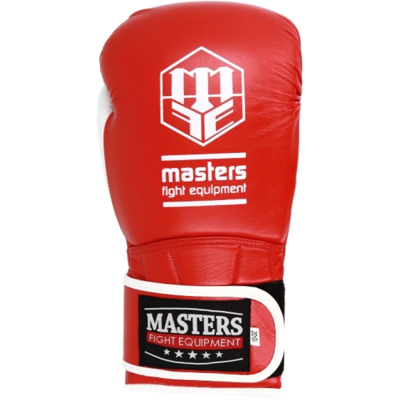 MASTERS FIGHT EQUIPMENT MASTERS RBT-PERFECT-GRIP Leather 12 oz fehér-fekete kesztyű 01587-12-0105 boxkesztyű