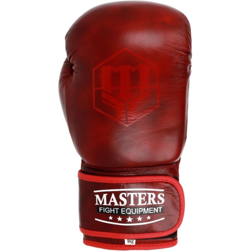 MASTERS FIGHT EQUIPMENT MASTERS RUBY RBT-BR-LX 10 oz bordó kesztyű 01851-10 boxkesztyű