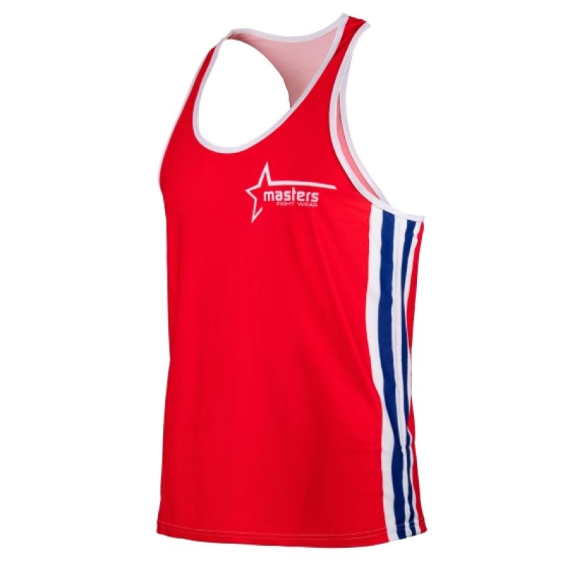 MASTERS FIGHT EQUIPMENT MASTERS SUPERSTAR boxing piros póló 04005-S02-M