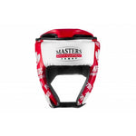 MASTERS FIGHT EQUIPMENT MJE training helmet - KTOP-PU-KM red piros védőfelszerelés 02012-KMS