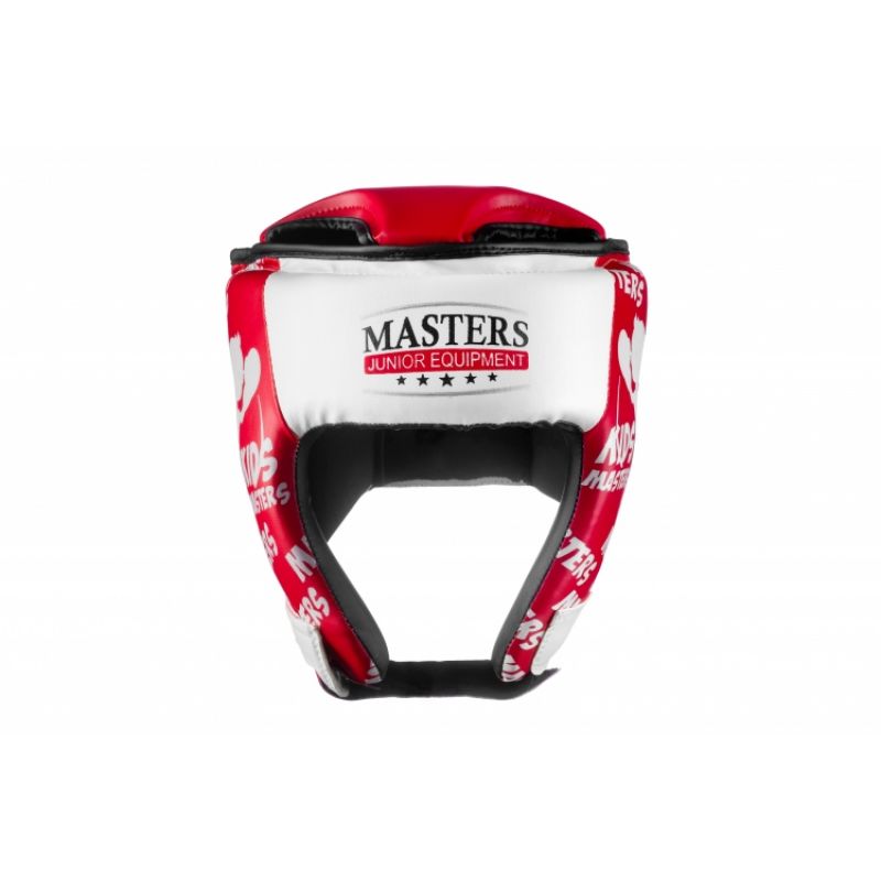 MASTERS FIGHT EQUIPMENT MJE training helmet - KTOP-PU-KM red piros védőfelszerelés 02012-KMS