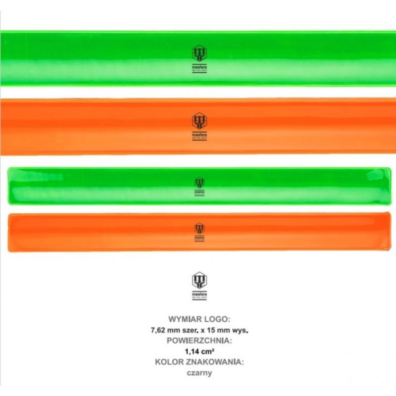 MASTERS FIGHT EQUIPMENT OSO-MFE self-tightening reflective wristband narancssárga karszalag 138070-07