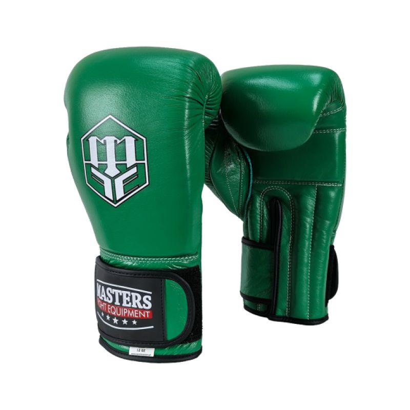 MASTERS FIGHT EQUIPMENT RBT-GREENSTRIKE Leather 12 oz Green zöld kesztyű 012310-12 boxkesztyű