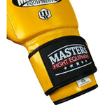 MASTERS FIGHT EQUIPMENT RBT-MEX Leather 12 oz Yellow sárga kesztyű 012204-12 boxkesztyű