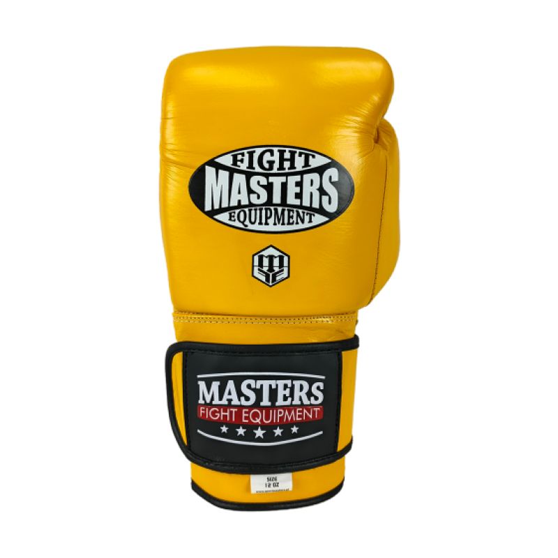 MASTERS FIGHT EQUIPMENT RBT-MEX Leather 12 oz Yellow sárga kesztyű 012204-12 boxkesztyű