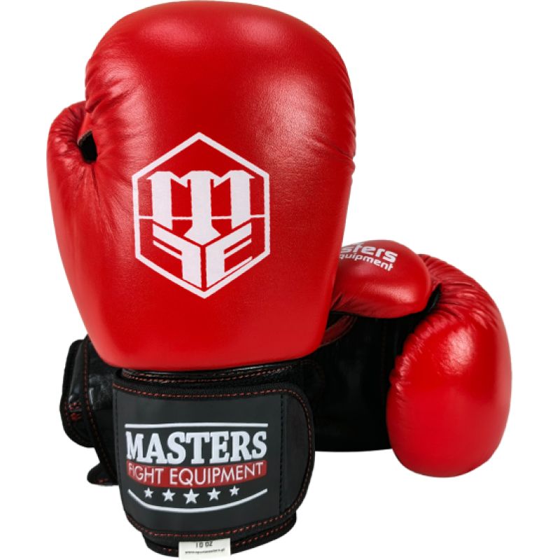 MASTERS FIGHT EQUIPMENT RBT-SIMPLE Leather kesztyű 012402-10 boxkesztyű