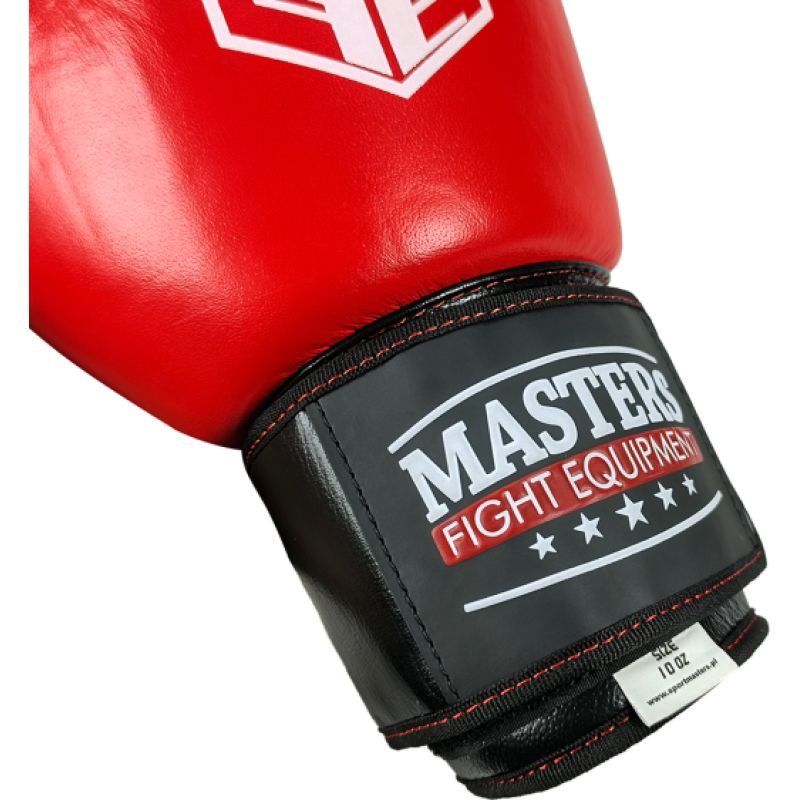 MASTERS FIGHT EQUIPMENT RBT-SIMPLE Leather kesztyű 012402-10 boxkesztyű