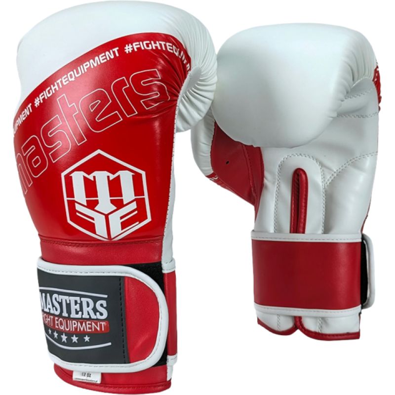 MASTERS FIGHT EQUIPMENT RPU-FOLK 12 oz White-Red piros kesztyű 013505-12 boxkesztyű