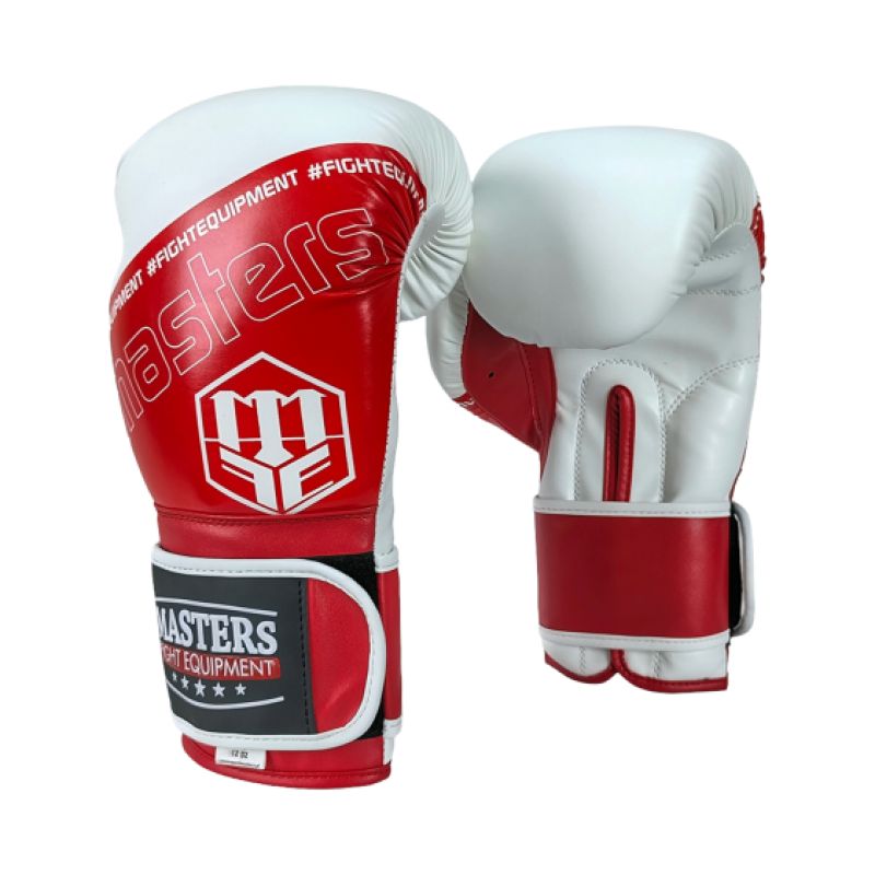 MASTERS FIGHT EQUIPMENT RPU-FOLK 12 oz White-Red piros kesztyű 013505-12 boxkesztyű