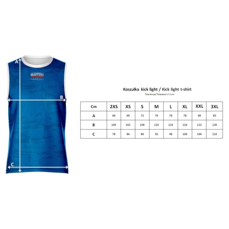Masters Kick Light Sleeveless (WAKO APPROVED) póló