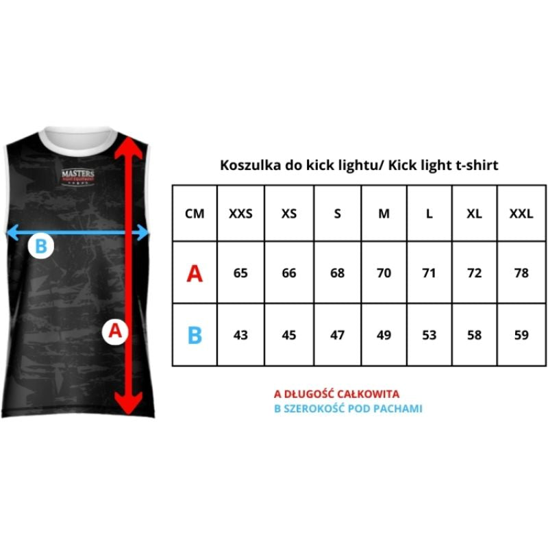 Masters Kick Light Sleeveless (WAKO APPROVED) póló
