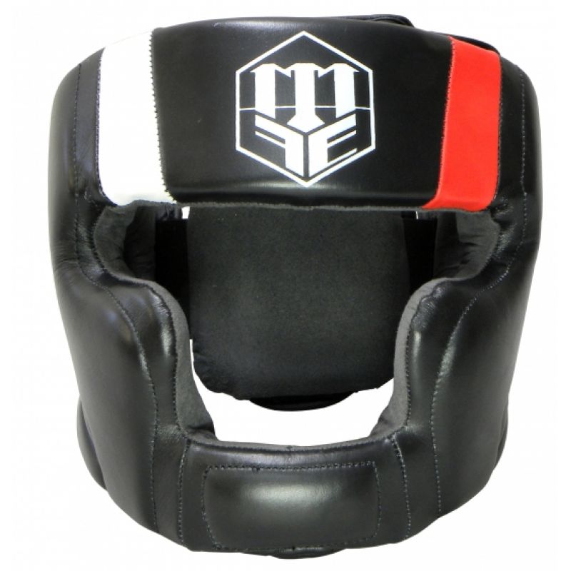 Masters Leather boxing sparring helmet KSS-MFE-PL védőfelszerelés, fekete
