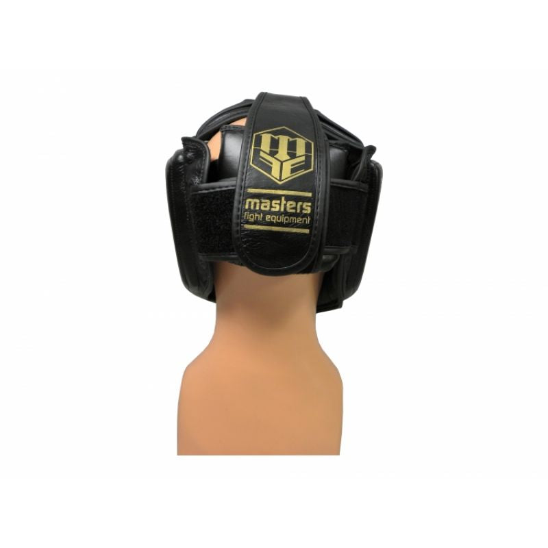 Masters Leather boxing sparring helmet KSS-MFE-PL védőfelszerelés, fekete