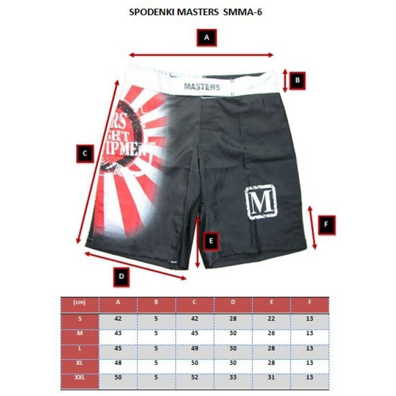 Masters MMA - SMMA-6 rövidnadrág
