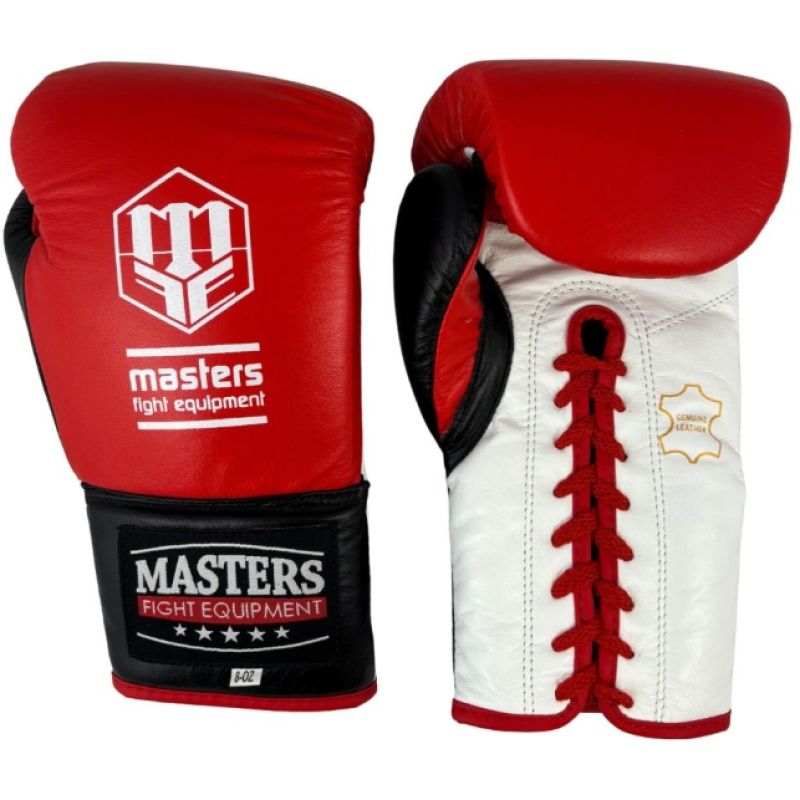 Masters RBT-600 boxkesztyű, czerwono-biało-czarny+8 oz