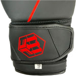 Masters RPU-BLACK boxkesztyű, czarno - czerwone+10 oz