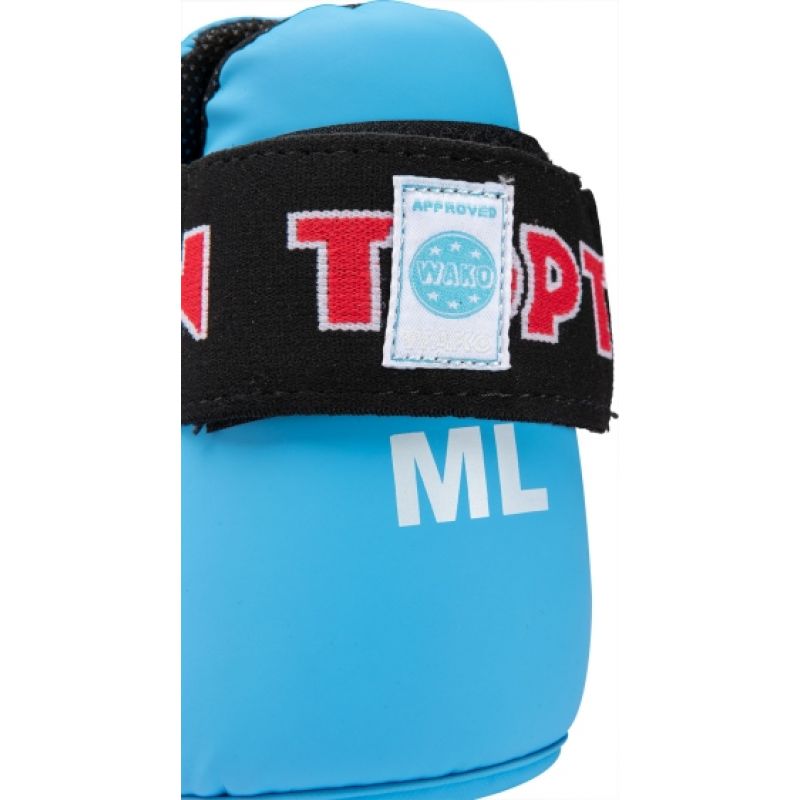 Masters Top Ten OSTT-PU "Superlight" Glossy Foot Guards (Wako Approved) védőfelszerelés, jasnoniebieski+xl