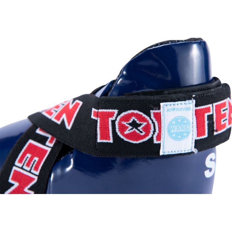 Masters Top Ten OSTT-PU "Superlight" Glossy Foot Guards (Wako Approved) védőfelszerelés, jasnoniebieski+xl