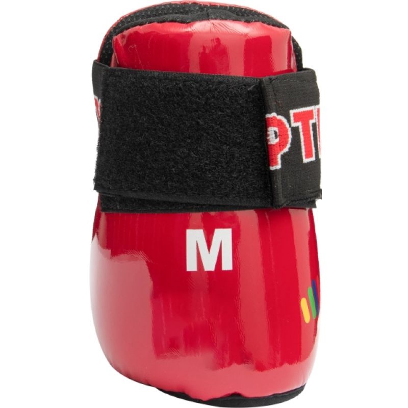 Masters Top Ten OSTT-PU "Superlight" Glossy Foot Protectors védőfelszerelés, czarno - czerwone+m/l