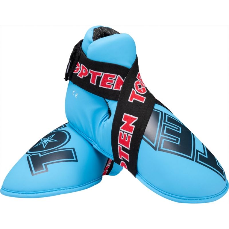 Masters Top Ten OSTT-PU "Superlight" Glossy Foot Protectors védőfelszerelés, czarno - czerwone+m/l