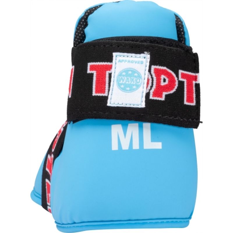 Masters Top Ten OSTT-PU "Superlight" Glossy Foot Protectors védőfelszerelés, czarno - czerwone+m/l