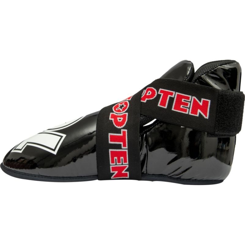 Masters Top Ten OSTT-PU "Superlight" Glossy Foot Protectors védőfelszerelés, czarno - czerwone+m/l