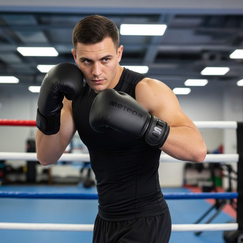 Meteor 12 oz Training , Velcro, PU boxkesztyű