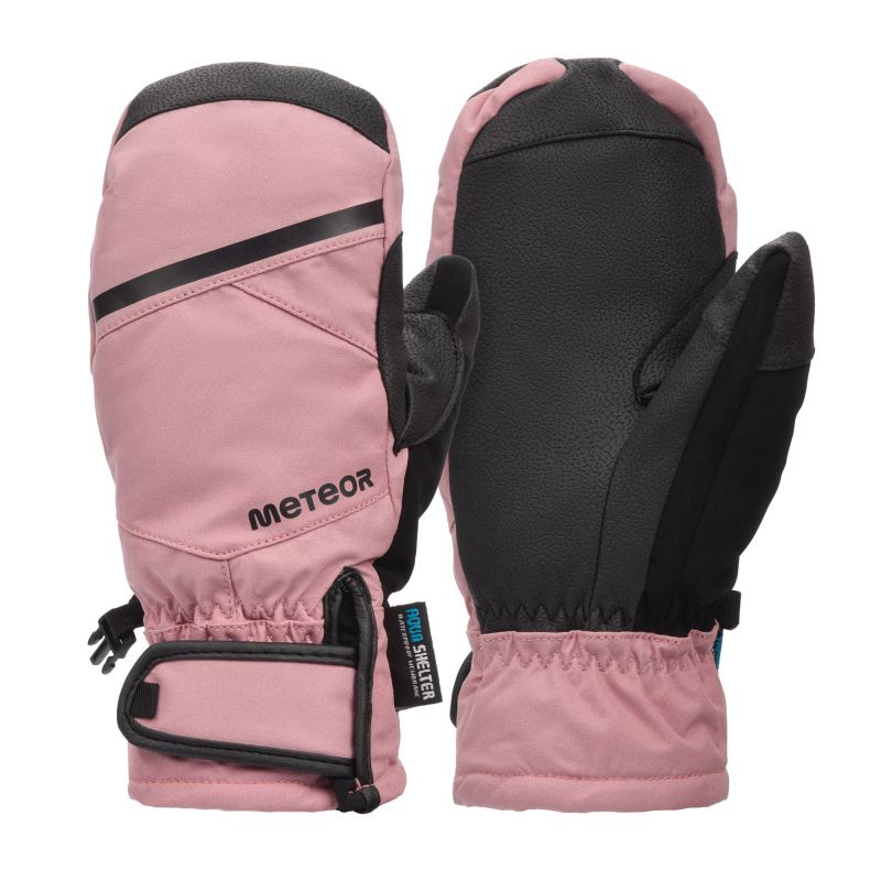 Meteor Hazy M winter mittens pink/black rózsaszín kötött sapka 17726